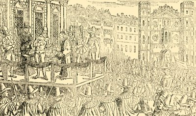 チャールズ1世の処刑、ホワイトホール、1649年1月30日、c1930。 作： Unbekannt