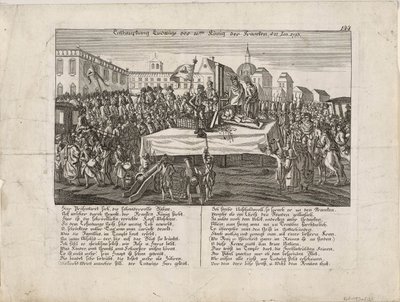 1793年1月21日、1793年のルイ16世の処刑 作： Unbekannt