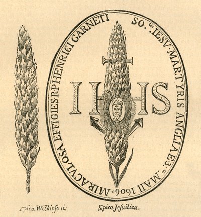 わらの中の顔。 -Abbots Anthologia、1613、1897から。 作： Unbekannt