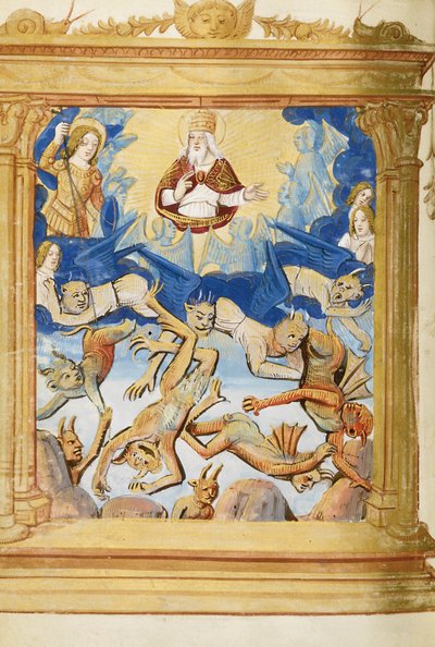 ルシファーの堕落。ブック・オブ・アワーズよりc。 1500 作： Unbekannt