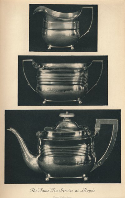 ロイズでの名声茶サービス、c1804、1928 作： Unbekannt