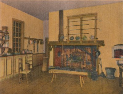 ファミリーキッチン、1946 作： Unbekannt