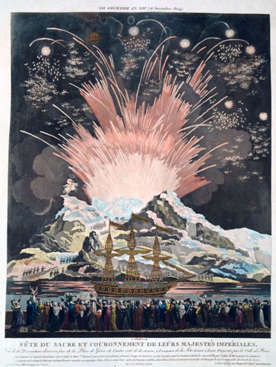 戴冠式の祭典、パリ、1804年12月2日、19世紀 作： Unbekannt
