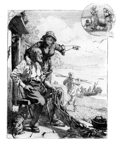 フィッシャーフォークスハーベスト。湾のサバ、南デボンのスケッチ、1882 作： Unbekannt