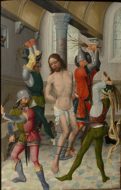キリストの鞭打ち、1465年頃。 作： Unbekannt