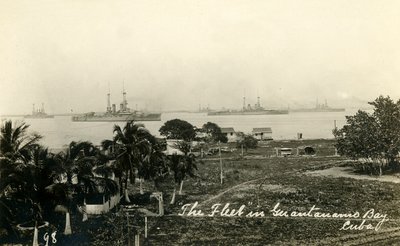 キューバ、グアンタナモ湾の艦隊、c1919。 作： Unbekannt