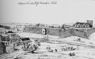 南北戦争、c1810、1912年の間にロンドンの防衛のために建てられたヴォクソールの砦 作： Unbekannt