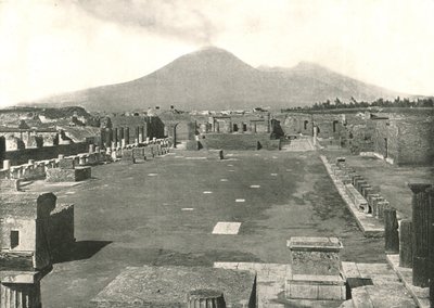 1895年にイタリアのポンペイとヴェスヴィオで行われたフォーラム。 作： Unbekannt