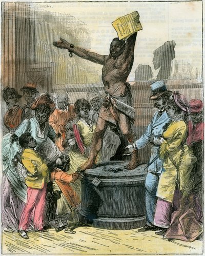 解放された奴隷、メモリアルホールの彫像、センテニアル展、米国フィラデルフィア、c1876 作： Unbekannt