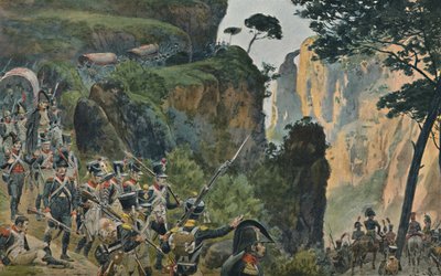 ポルトガル山脈のフランス軍、1896年 作： Unbekannt