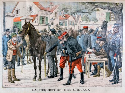 フランス軍が馬を買う、1904 作： Unbekannt