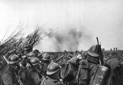 1916年2月25日、フランスのベルダン、ドゥオーモンにあるフランスの最前線 作： Unbekannt