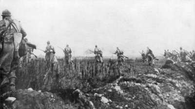 フランスは1915年9月25日、フランスのシャンパーニュの第2戦闘を開始します 作： Unbekannt