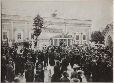 1904年7月22日、1904年、ノヴォデヴィチ女子墓地にあるアントンチェーホフの葬儀 作： Unbekannt