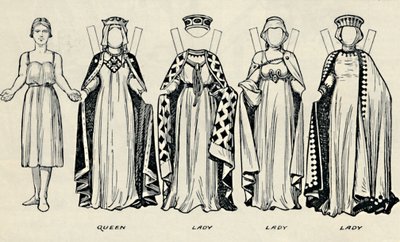 英国衣装のギャラリー：イギリス人がキングジョンズタイムで着飾った方法、c1934 作： Unbekannt