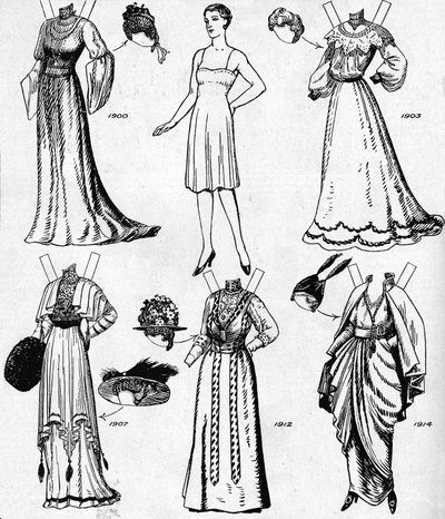歴史的衣装のギャラリー：20世紀に着用されたドレス、c1934 作： Unbekannt