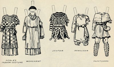 歴史的衣装のギャラリー：リチャード1世、c1934の時代に着用されたドレス 作： Unbekannt