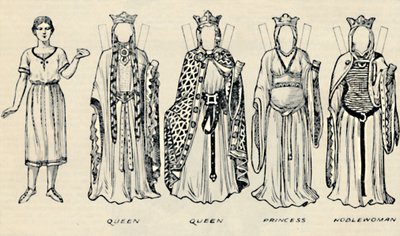 歴史的衣装のギャラリー：リチャード1世、c1934の時代に着用されたドレス 作： Unbekannt