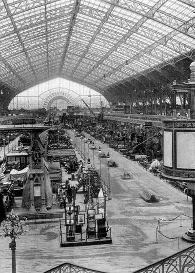 機械のギャラリー、万国博覧会、パリ、1889 作： Unbekannt