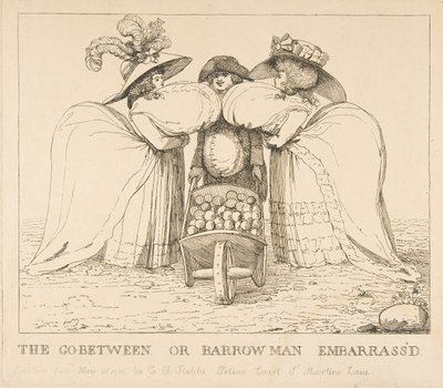 ゴー・ビトウィーンまたはバロー・マン・エンバラッスド、1786年5月15日。 作： Unbekannt