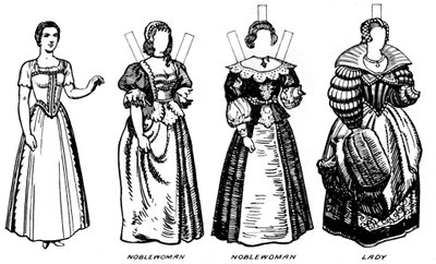歴史的衣装の素晴らしいギャラリー：ジェームズで着用したドレスThe Firsts Reign、c1934 作： Unbekannt