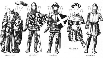 歴史的衣装の素晴らしいギャラリー：ヘンリー4世の服を着た人々の治世、c1934 作： Unbekannt