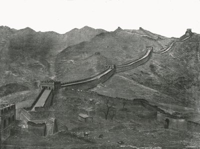 万里の長城、ペキン、中国、1895年。 作： Unbekannt