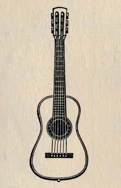 ギター、1895年。 作： Unbekannt