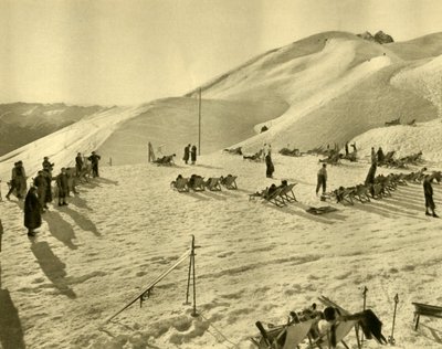Hafelekarbahnスキーリフト、インスブルック、チロル、オーストリア、c1935。 作： Unbekannt