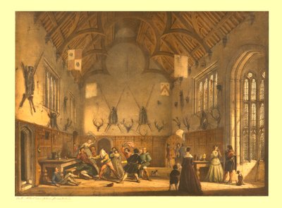 ホール、アセルハンプトン、ドーセット、c1838。 作： Unbekannt