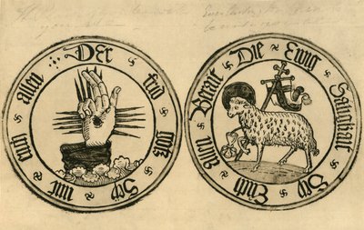 神の手とアグナスデイ、1915年。 作： Unbekannt