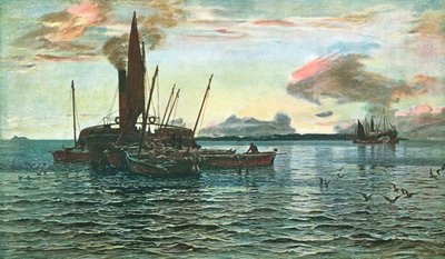 ロックファインの海でのニシンの市場、アーガイル、1884年、c1902。 作： Unbekannt