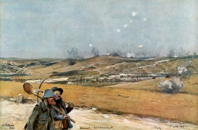 1916年3月18日、フランス、ベルダン、ドゥオーモンの丘と砦 作： Unbekannt
