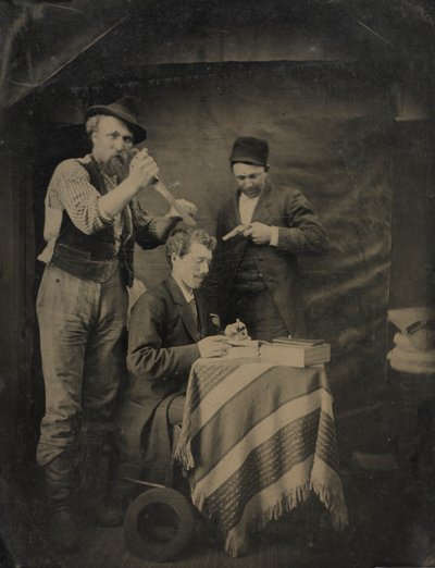 ホールドアップ、1880年代。 作： Unbekannt