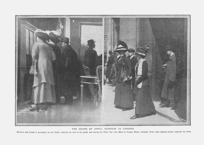 ロンドンのひどいサスペンスの時間、1912年4月20日。 作： Unbekannt