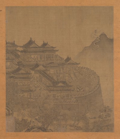 15～16世紀の岳陽閣に現れる不死身の呂洞賓。 作： Unbekannt