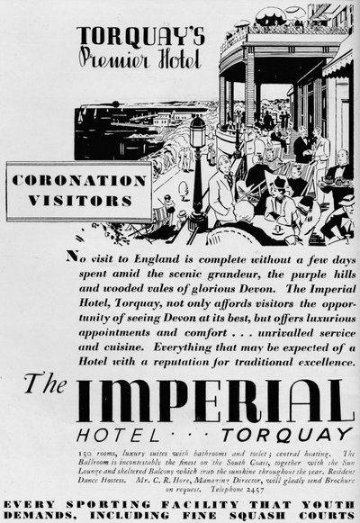 インペリアルホテル、トーキー、1937 作： Unbekannt