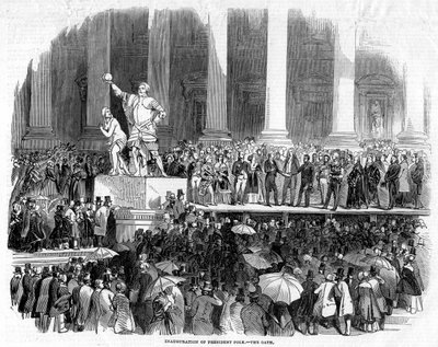 ポーク大統領の就任、1845 作： Unbekannt