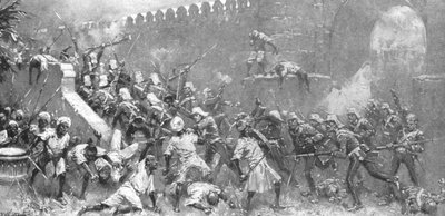 インディアン反乱、1857-58：デリーのカシミール門の嵐、1857年、1901年、1901年。 作： Unbekannt
