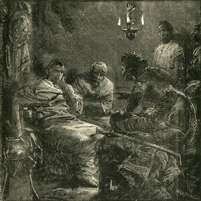 ボッカスとスラの間のインタビュー、1890。 作： Unbekannt