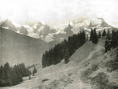 ユングフラウとその近郊のスイス、1895年。 作： Unbekannt