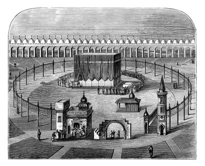 カーバ神殿、メッカ、サウジアラビア、c1890 作： Unbekannt