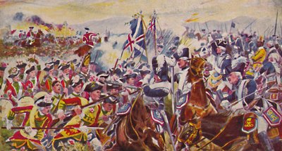 キングスはヨークシャー軽歩兵を所有しています。ミンデンでのローズフィールズでの戦い、1759年、1939年 作： Unbekannt