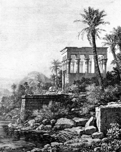 キオスク、フィラエ神殿、エジプト、1881 作： Unbekannt