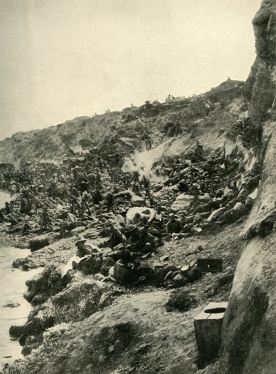 ガリポリ半島のスブラ湾の着陸、第一次世界大戦、1915年、1920年。 作： Unbekannt