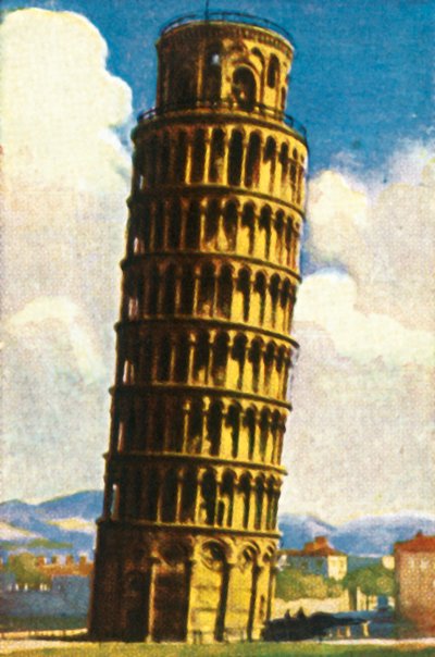 ピサの斜塔、c1928。 作： Unbekannt