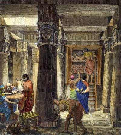 アレクサンドリア図書館、1876 作： Unbekannt