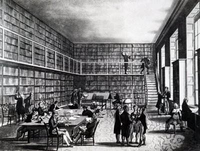 英国王立研究所の図書館、アルベマール通り 作： Unbekannt
