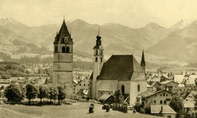 リーブフラウエン教会と聖アンドレアス教会、キッツビュール、オーストリア、チロル、c1935。 作： Unbekannt