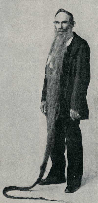 記録上最長のヒゲ、1896、1910 作： Unbekannt